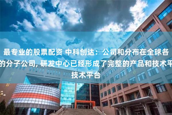 最专业的股票配资 中科创达：公司和分布在全球各地的分子公司,