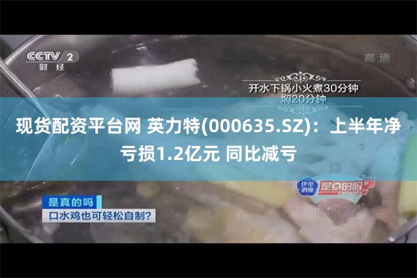 现货配资平台网 英力特(000635.SZ)：上半年净亏损1