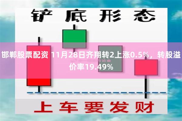 邯郸股票配资 11月28日齐翔转2上涨0.5%，转股溢价率1