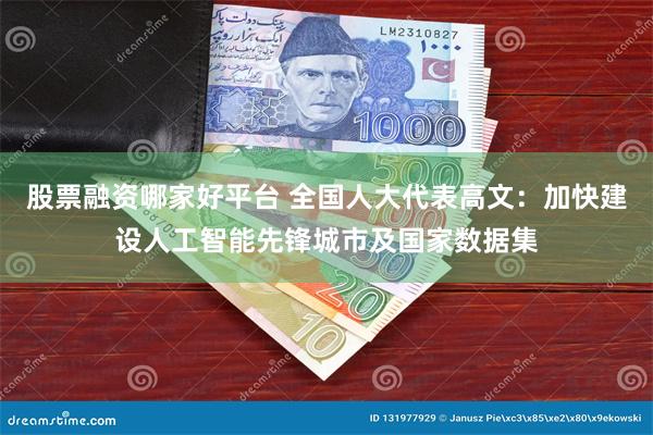 股票融资哪家好平台 全国人大代表高文：加快建设人工智能先锋城